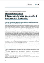 Multidimensional Interdependencies exemplified by Peatland Rewetting cover