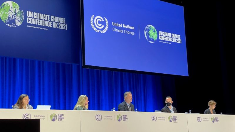 Prof. Dr. Michael Rodi bei der COP26 in Glasgow